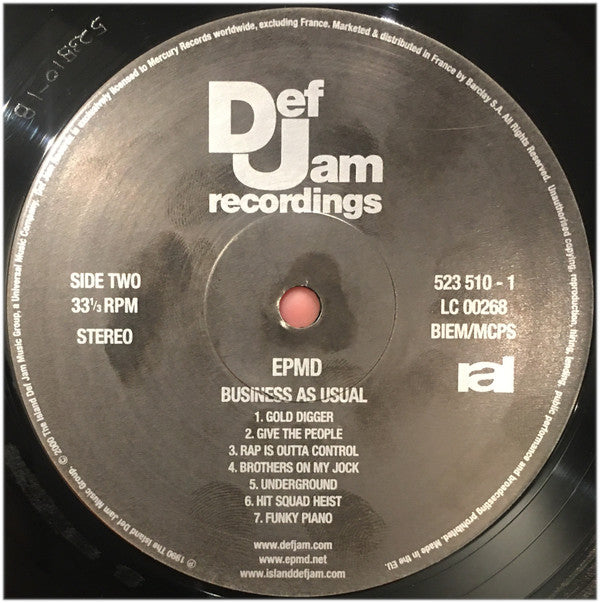 EPMD : Business As Usual (LP, Album, Ltd, Num, RE, RM)