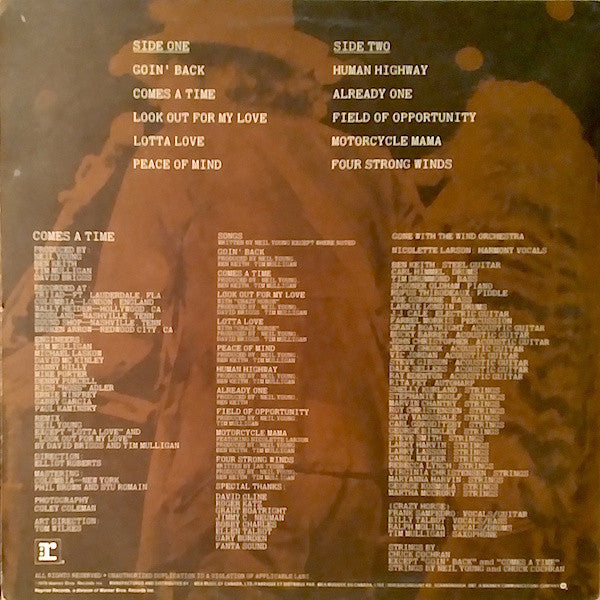 Neil Young : Comes A Time (LP, Album)