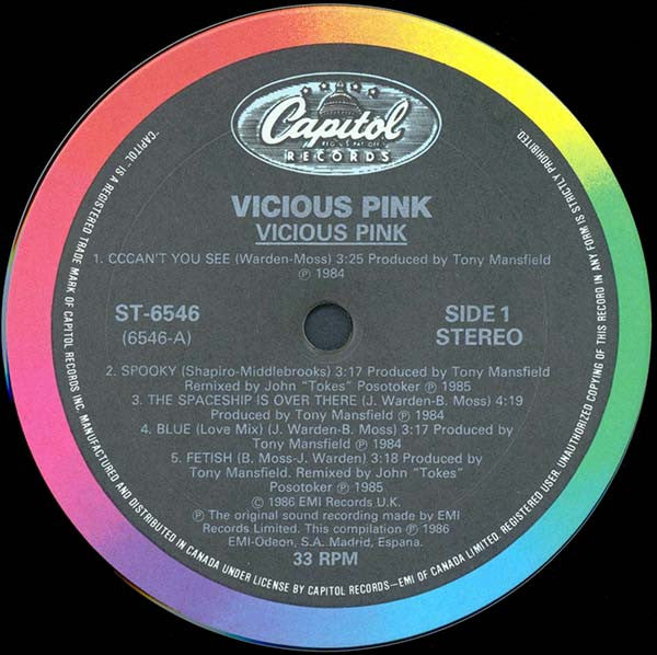 Vicious Pink : Vicious Pink (LP, Comp)