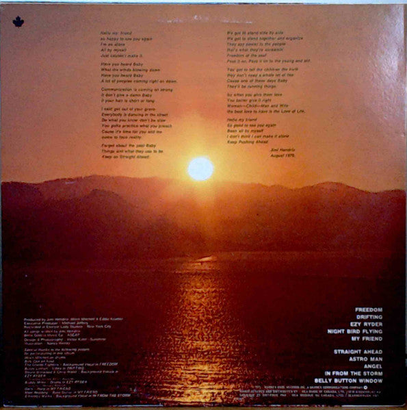 Jimi Hendrix : The Cry Of Love (LP, Album, RE)