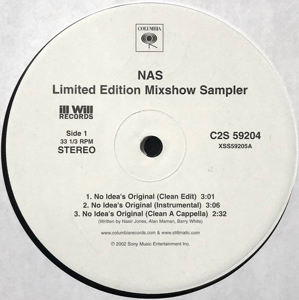 Nas : The Lost Tapes - Limited Edition Mixshow Sampler (2x12")