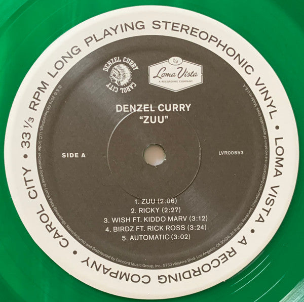 Denzel Curry : Zuu (LP, Album, Gre)