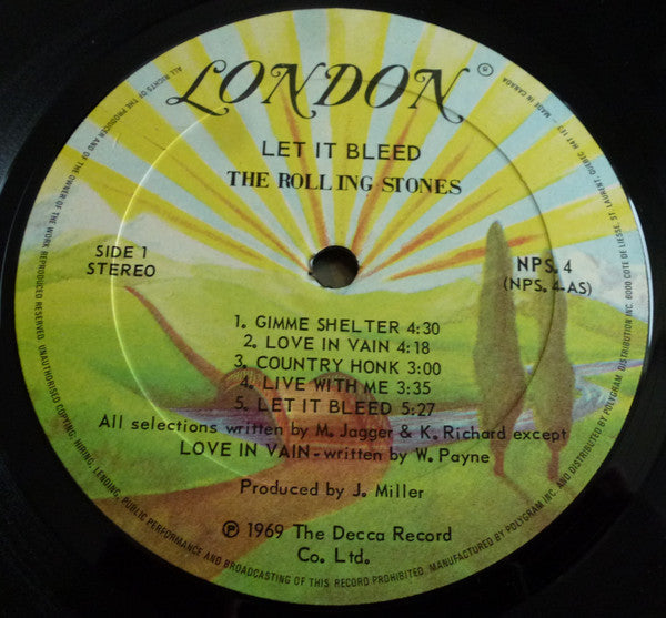 The Rolling Stones : Let It Bleed (LP, Album, RE)