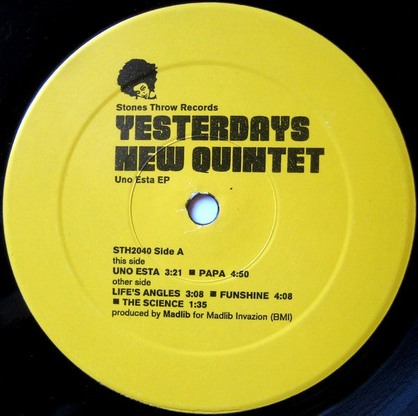 Yesterdays New Quintet : Uno Esta EP (12", EP)