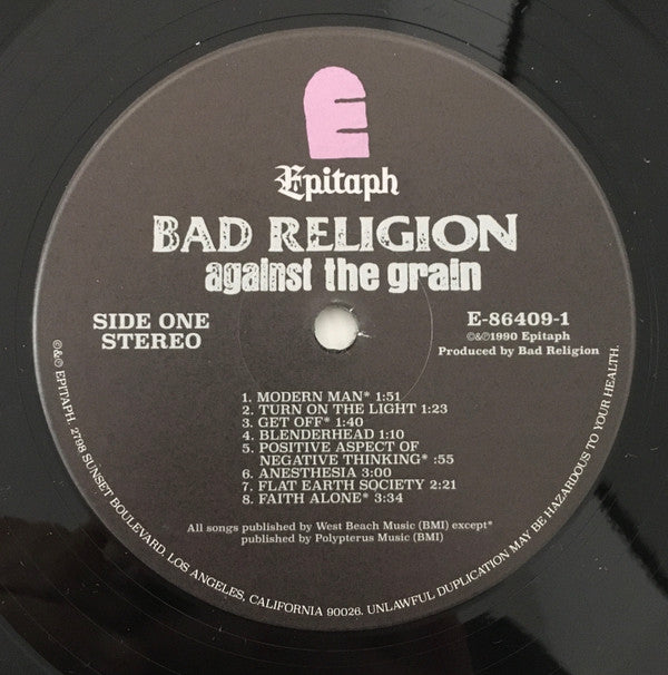 Bad Religion : Against The Grain (LP, Album, RE)