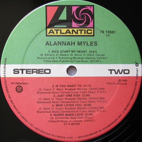 Alannah Myles : Alannah Myles (LP, Album)