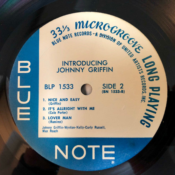 Johnny Griffin : Introducing Johnny Griffin (LP, Album, Mono, US )