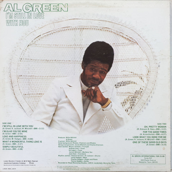 Al Green : I'm Still In Love With You (LP, Album)
