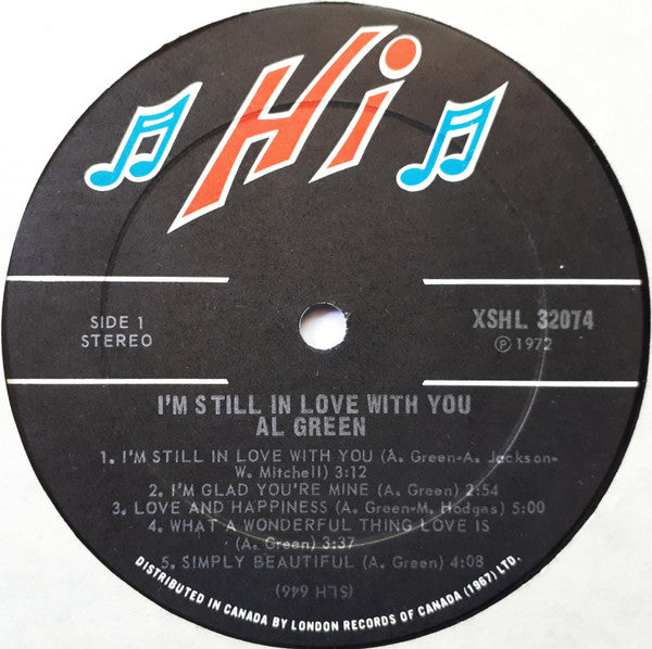 Al Green : I'm Still In Love With You (LP, Album)