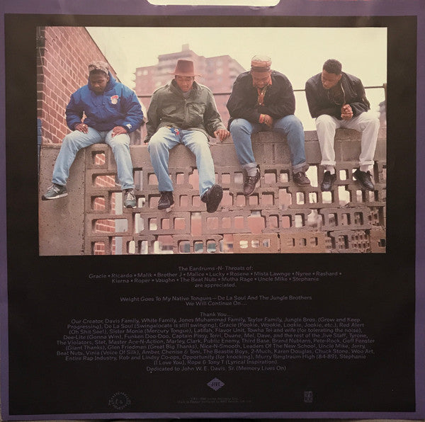 A Tribe Called Quest : People's Instinctive Travels And The Paths Of Rhythm (LP, Album)