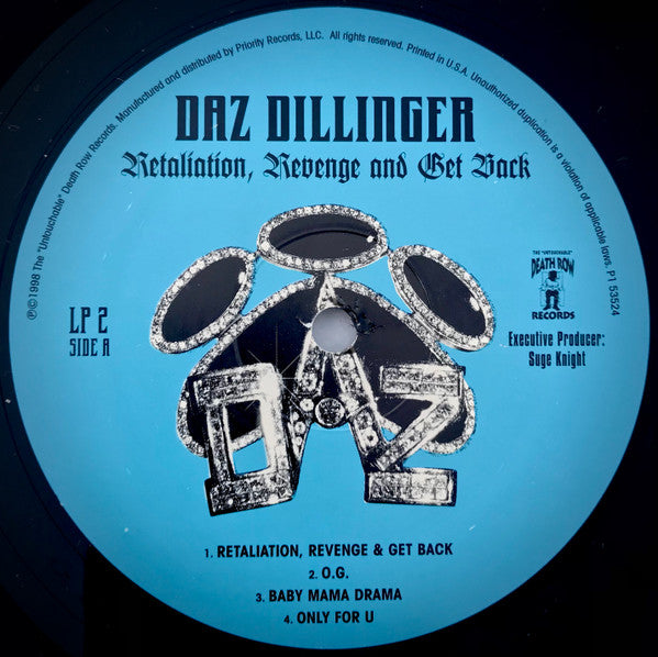 Daz Dillinger : Retaliation, Revenge And Get Back (2xLP, Album)