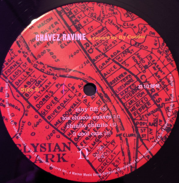 Ry Cooder : Chávez Ravine (2xLP, RE, RM, 140)