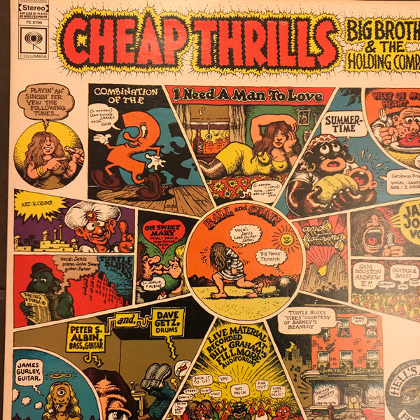Big Brother & The Holding Company : Cheap Thrills (LP, Album, RE, Gat)
