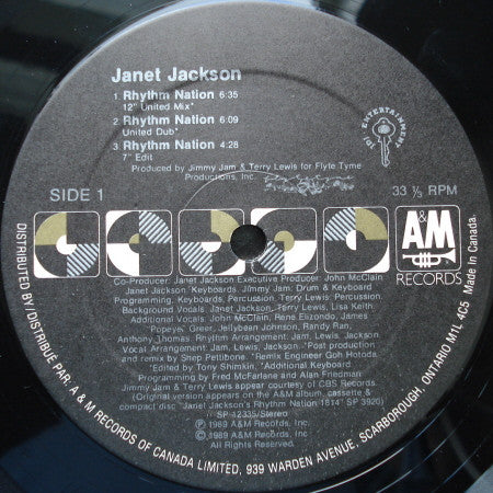 Janet Jackson : Rhythm Nation (12")