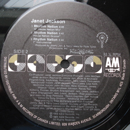 Janet Jackson : Rhythm Nation (12")
