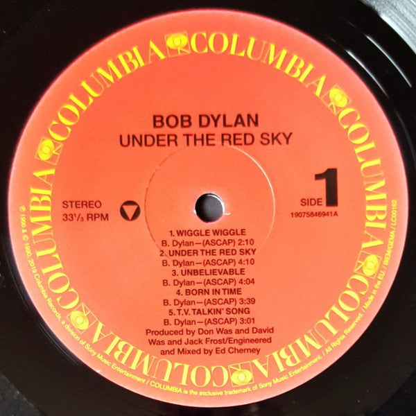 Bob Dylan : Under The Red Sky (LP, Album, RE)