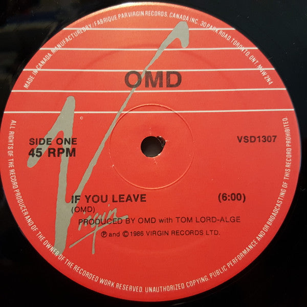 Orchestral Manoeuvres In The Dark : If You Leave · La Femme Accident · 12" Mixes (12", Single)