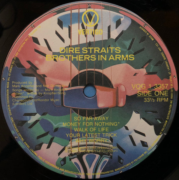 Dire Straits : Brothers In Arms (LP, Album)