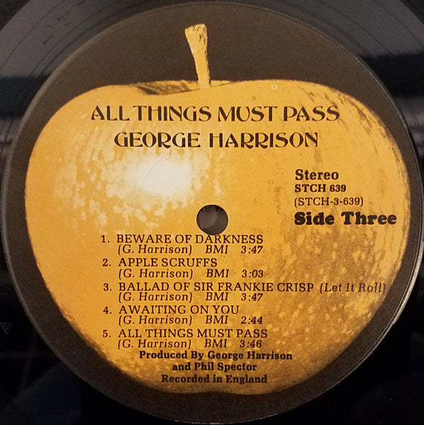 George Harrison : All Things Must Pass (3xLP, Album, Scr + Box)