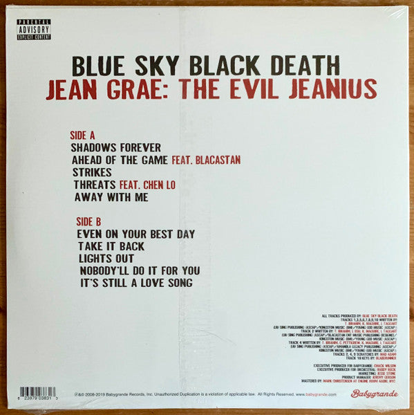 Blue Sky Black Death & Jean Grae : The Evil Jeanius (LP, Album, Ltd, RE, Whi)