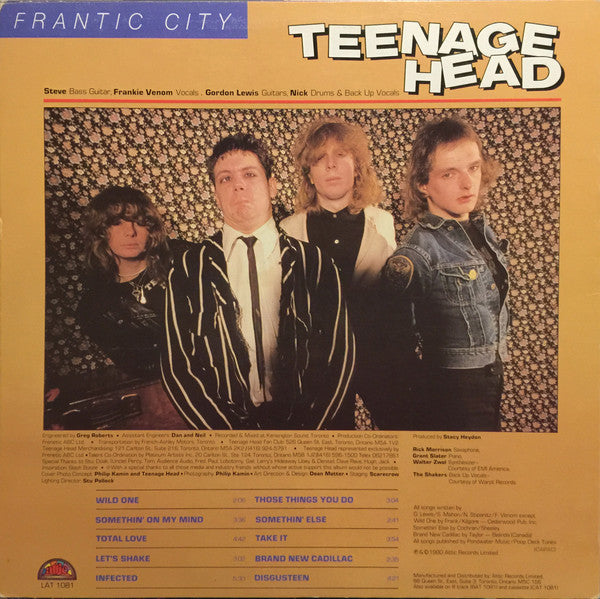 Teenage Head : Frantic City (LP, Album)