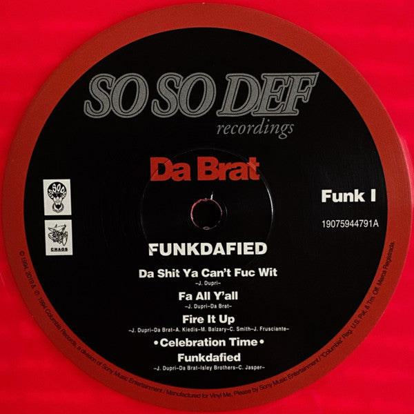 Da Brat : Funkdafied (LP, Album, Club, RE, Red)