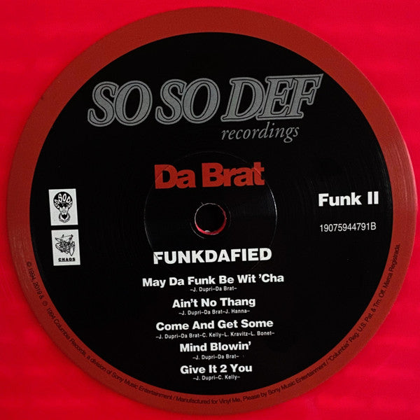 Da Brat : Funkdafied (LP, Album, Club, RE, Red)