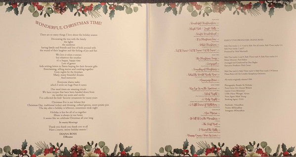 Diana Ross : Wonderful Christmas Time (2xLP, Album, Comp)