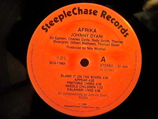 Johnny Dyani : Afrika (LP, Album)