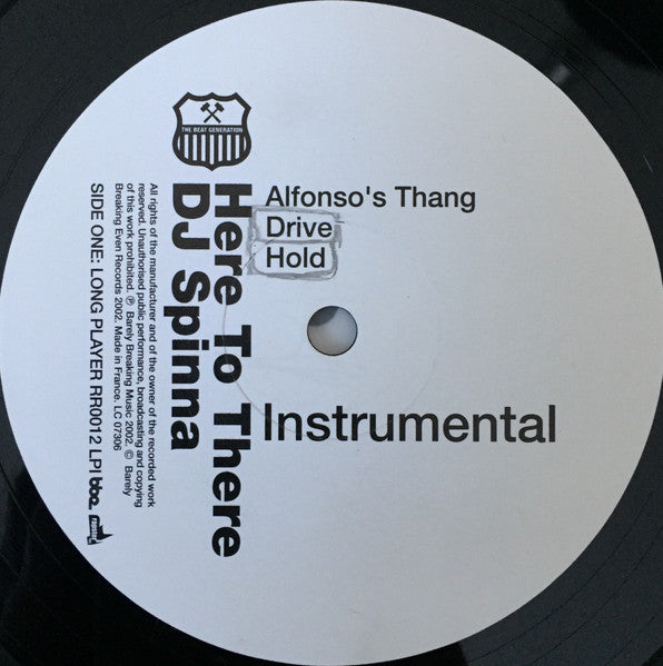 DJ Spinna : Here To There (Instrumentals) (2xLP, Album)
