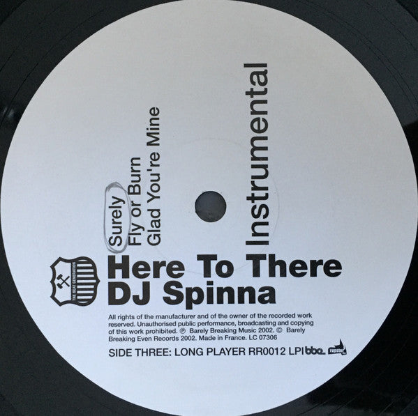 DJ Spinna : Here To There (Instrumentals) (2xLP, Album)