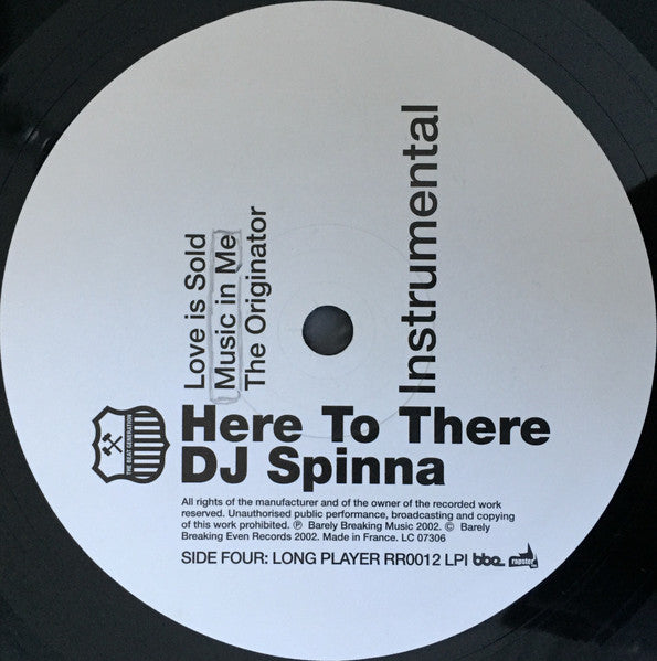 DJ Spinna : Here To There (Instrumentals) (2xLP, Album)