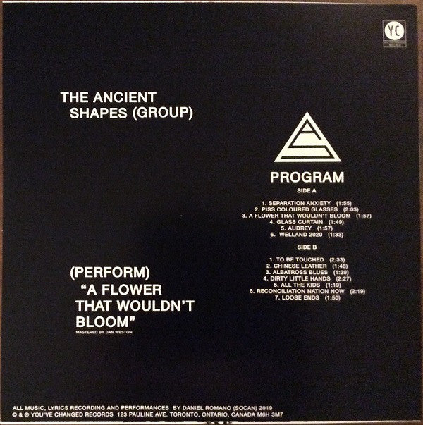 Ancient Shapes : A Flower That Wouldn’t Bloom (LP, Album, Ltd)