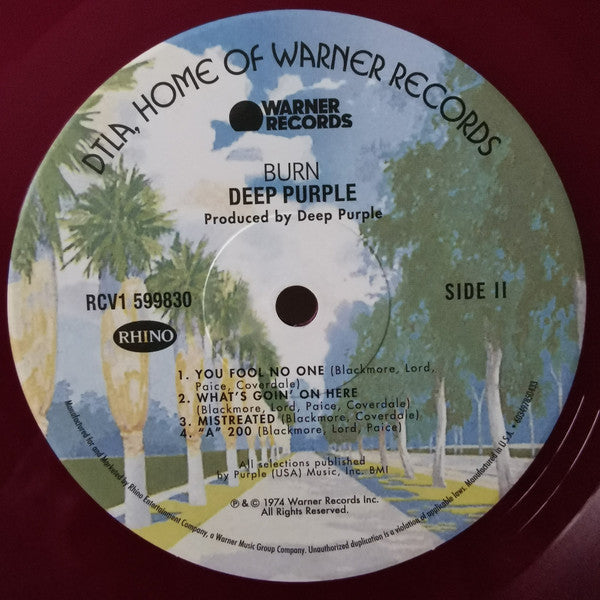 Deep Purple : Burn (LP, Album, Ltd, RE, Pur)