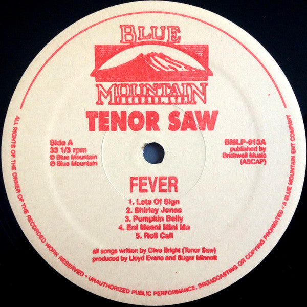 Tenor Saw : Fever (LP, Album, RE)