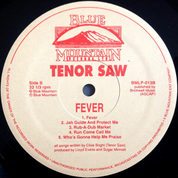 Tenor Saw : Fever (LP, Album, RE)