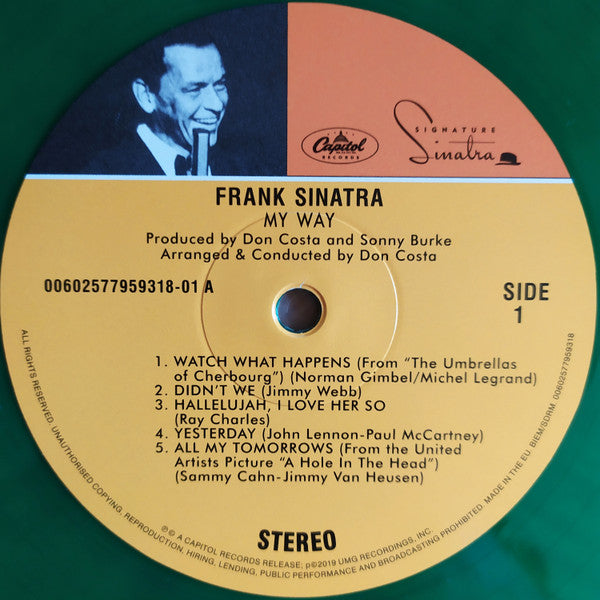 Frank Sinatra : My Way (LP, Album, RE, Gre)