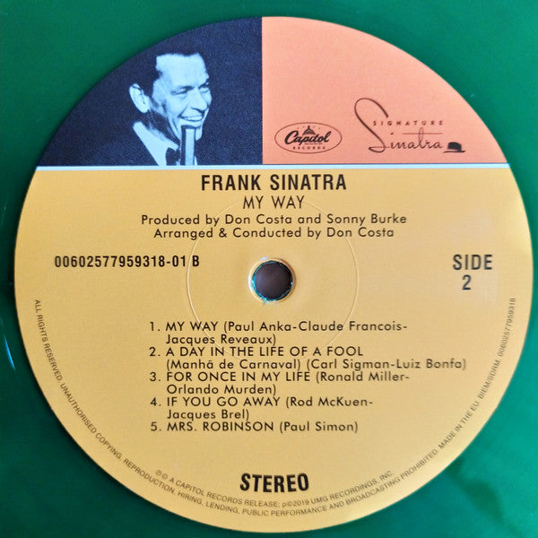 Frank Sinatra : My Way (LP, Album, RE, Gre)