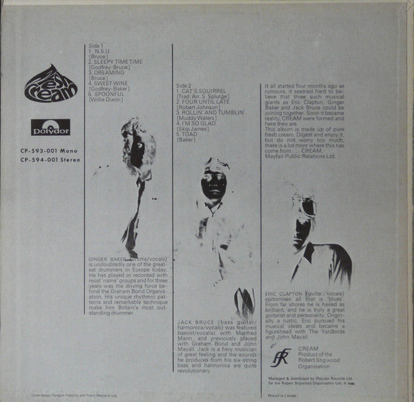 Cream (2) : Fresh Cream (LP, Album)