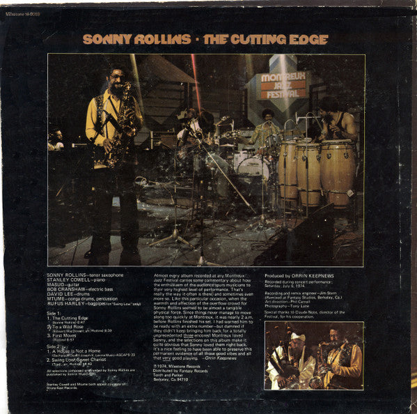 Sonny Rollins : The Cutting Edge (LP, Album)