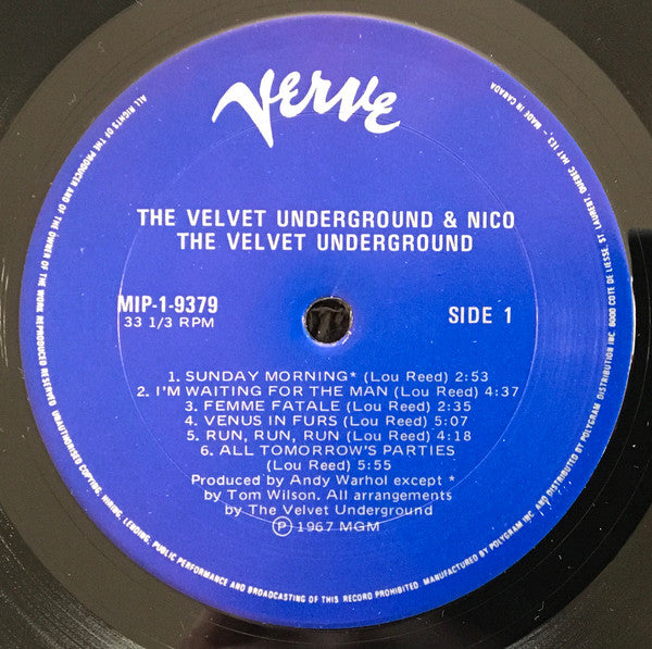 The Velvet Underground & Nico (3) : The Velvet Underground & Nico (LP, Album, RE, Blu)
