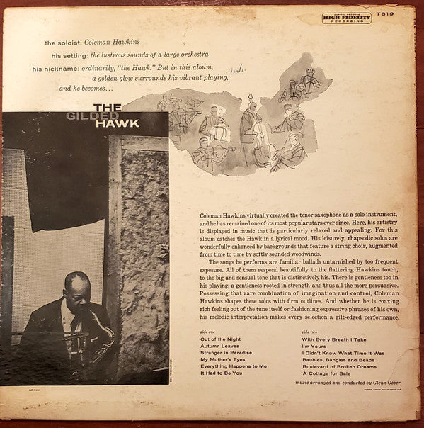 Coleman Hawkins : The Gilded Hawk (LP, Album, RE, Scr)