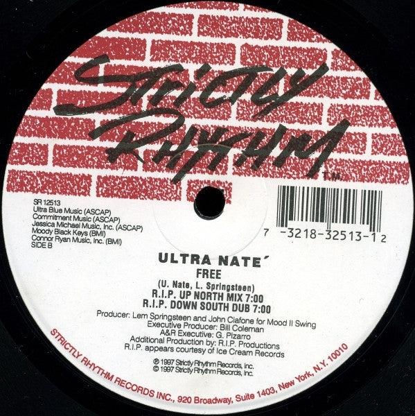 Ultra Naté : Free (12", Gen)