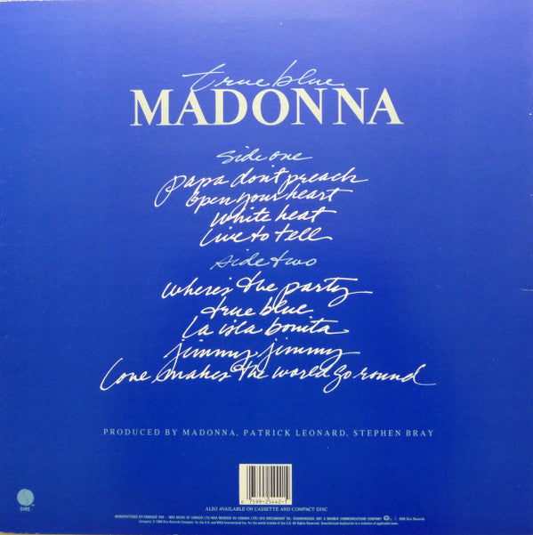 Madonna : True Blue (LP, Album)