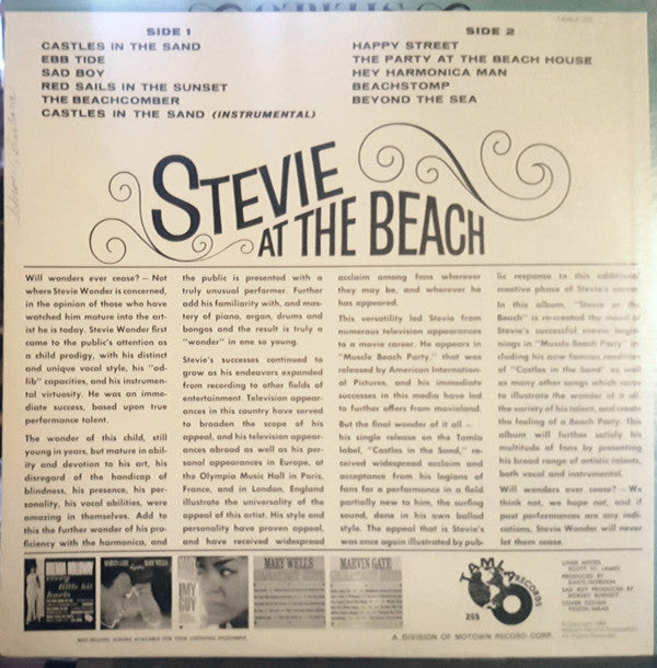 Stevie Wonder : Stevie At The Beach (LP, Album, Mono, Hol)