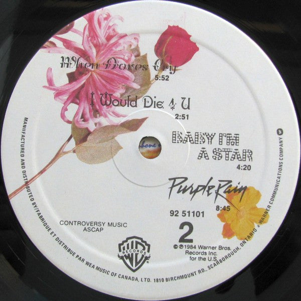 Prince And The Revolution : Purple Rain (LP, Album)