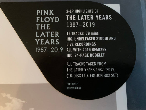 Pink Floyd : The Later Years 1987-2019 (2xLP, Comp)
