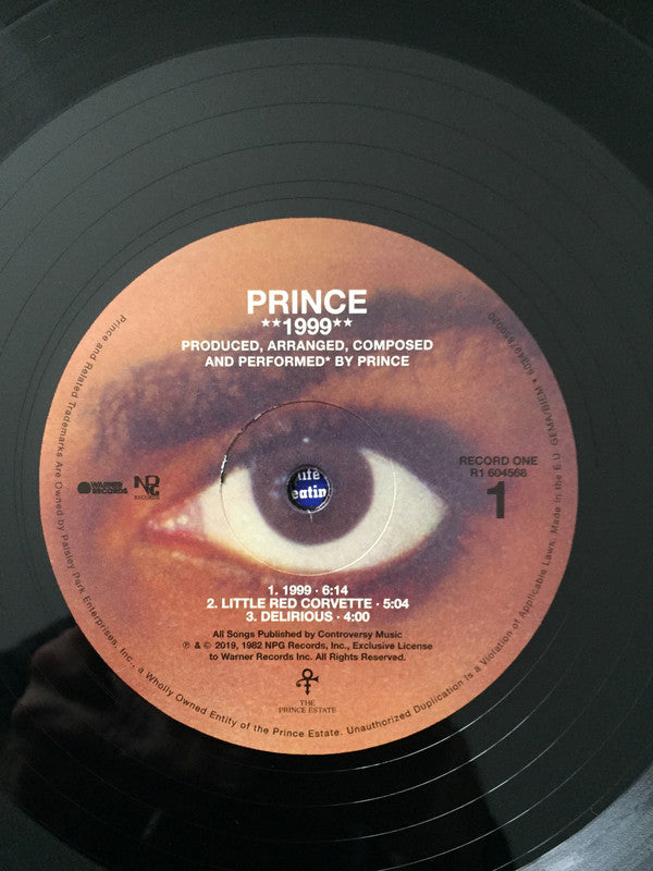 Prince : 1999 (2xLP, Album, RE, RM + 2xLP, Comp, Mono, RM + Dlx)