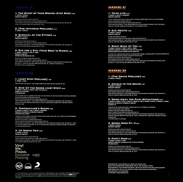 Mobb Deep : The Infamous (2xLP, Album, Club, Ltd, Num, RE, Blu)