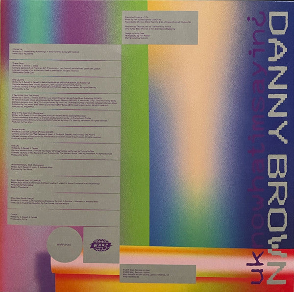 Danny Brown (2) : uknowhatimsayin¿ (LP, Album, Club, Ltd, Num, Ora)